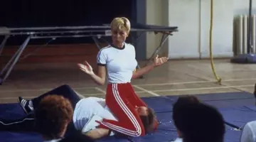 The Adidas Summit blue in Police Academy