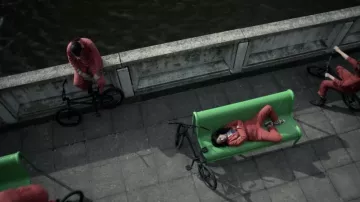 Sneakers Puma Suede navy blue Rudy Wade (Joseph Gilgun) in Misfits S04E08