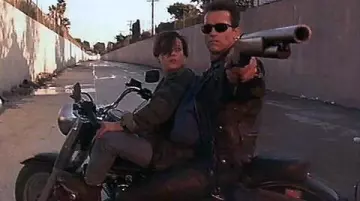 The Nike Air Jordan V Black/ Metallic Silver of John Connor in Terminator