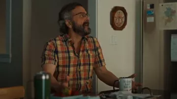 L.L.Bean Madras Multi Plaid Seersucker Short Sleeve Shirt worn by Mitts (Marc Maron) as seen in Stick (S01E02)