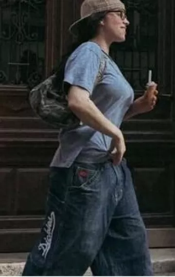 Bad People Wear Fur Grey Shirt worn by Billie Eilish in Vienna post on June 6, 2025