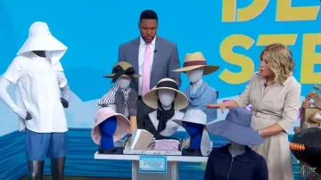 Akris Denim Belted Midi Shirtdress worn by Tory Johnson as seen in Good Morning America on June 11, 2025