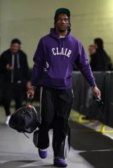Nike Dunk Low Concepts Purple Lobster usadas por Malik Nabers en la cuenta de Instagram @atlantafalcons