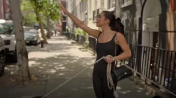 Chanel Black Caviar Quilted Medium Double Flap Bag worn by Ariana Biermann as seen in Next Gen NYC (S01E01)