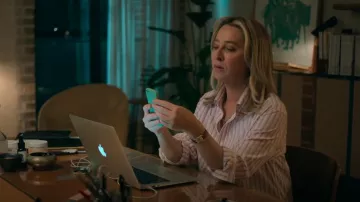 Rag & Bone Indiana Stripe Popeline Shirt portée par Evelyn Jones (Asher Keddie) comme on le voit dans Strife (S02E07)