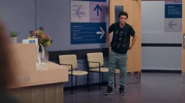 John Varvatos Multi Peace Hand Tee worn by Marcus Baker (Felix Mallard) as seen in Ginny & Georgia (S03E07)