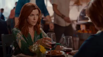 Ba & Sh Poppy Blouse worn by Cynthia Fuller (Sabrina Grdevich) as seen in Ginny & Georgia (S03E08)