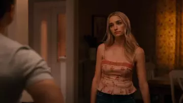 Reformation Meryl Linen Top worn by Georgia Miller (Brianne Howey) as seen in Ginny & Georgia (S03E08)