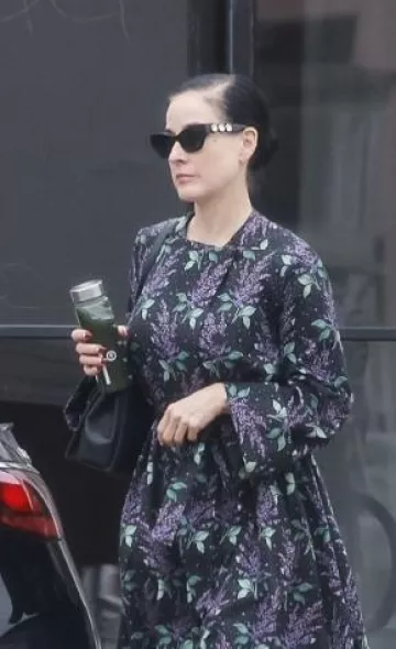 Swarovski Cat-Eye Sunglasses worn by Dita Von Teese in Los Angeles post on June 9, 2025