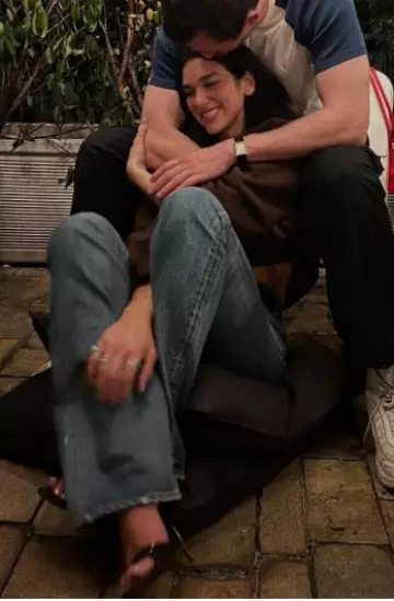 Celine Marco Jeans worn by Dua Lipa on her Instagram Post on June 9, 2025