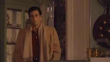 Trench coat in camel worn by Michael (Al Pacino) in The Godfather Part II movie outfits