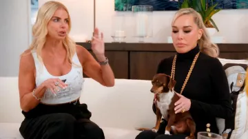 Prada Crystal Cropped Tank Top worn by Alexia Echevarria as seen in The Real Housewives of Miami (S07E01)
