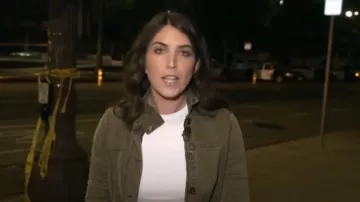 Lucky Brand Utility Jacket in Olive Night worn by Liz Kreutz as seen in Today on June 12, 2025