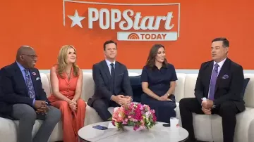 Favorite Daughter The Demure Midi Shirtdress worn by Hallie Jackson as seen in Today on June 12, 2025