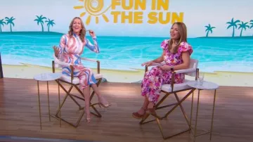 Ulla Johnson Vestido Ottilie en Azalea usado por Lori Bergamotto visto en Good Morning America el 12 de junio de 2025