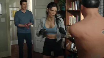 Lululemon Align 4" Shorts worn by Kate Hawthorne (Meredith Garretson) as seen in Resident Alien (S04E01)