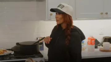 Lululemon Scuba Oversized Half-Zip Hoodie worn by Chelsea Houska as seen in Down Home Fab (S03E03)