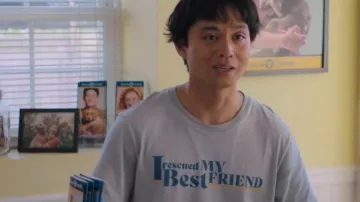 I rescued my Best Friend T-Shirt worn by Crispin (Jordan Mendoza) in No Hard Feelings