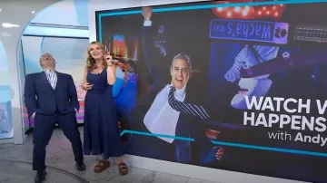 Celine Polly Wedge Mule worn by Jenna Bush Hager as seen in Today on June 14, 2025