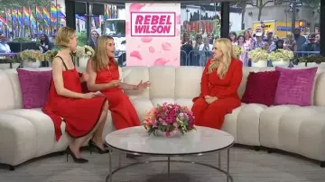 Mono A.L.C. Kieran II usado por Rebel Wilson como se ve en Today with Jenna & Friends el 16 de junio de 2025