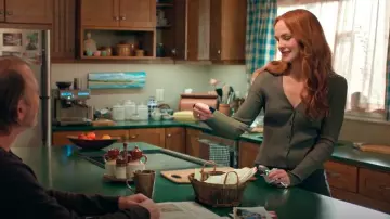 GAP Plaited Rib Crop Cardigan worn by Maggie Sullivan (Morgan Kohan) as seen in Sullivan's Crossing (S03E07)