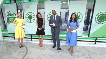 Kate Spade Belted Midi Shirt Dress worn by Kaylee Hartung as seen in Today on  June 16, 2025