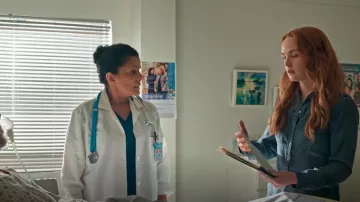 GAP UltraSoft Denim Shirt worn by Maggie Sullivan (Morgan Kohan) as seen in Sullivan's Crossing (S03E08)