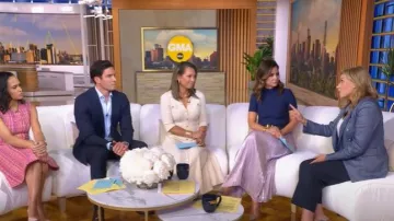 Veronica Beard Miller Dickey Jacket worn by Alexandra Sowa as seen in Good Morning America on June 16, 2025
