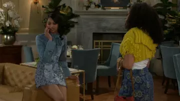 Alice + Olivia Violet Dress worn by  Kat Richardson(Colby Muhammad) as seen in Beyond the Gates (S01E72)