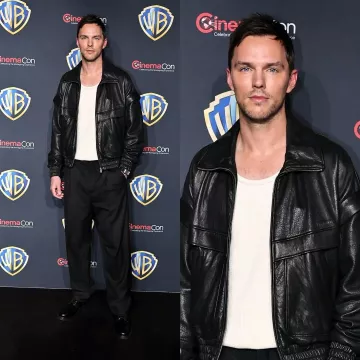 Blouson en cuir noir Superman 2025 Lex Luthor porté par Nicholas Hoult sur le compte Instagram @checkthetag