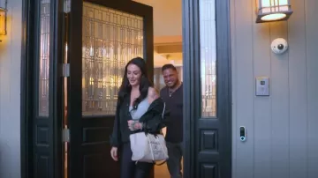 Chanel Medium Raffia Deauville Shopping Bag worn by Jenni Farley as seen in Jersey Shore: Family Vacation (S08E03)