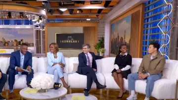 Maison Margiela Flower-detail Tulle Midi Dress worn by Dominique Thorne as seen in Good Morning America on June 17, 2025