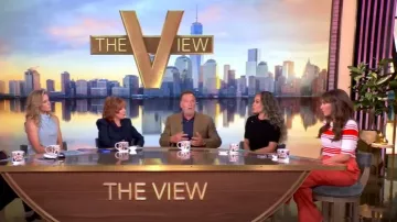 Veronica Beard Heyser Pantalon large porté par Alyssa Farah Griffin comme on le voit dans The View le 17 juin 2025