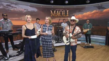 Kahala Hale Kou by Solario in Sunset worn by Maoli as seen in Today on June 17, 2025