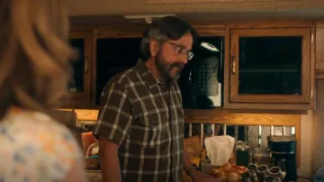 Filson Short Sleeve Lightweight Alaskan Guide Shirt In Green White Plaid worn by Mitts (Marc Maron) as seen in Stick (S01E04)