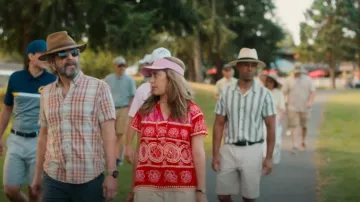 Farm Rio Summer Sunrise Blouse worn by Elena (Mariana Treviño) as seen in Stick (S01E05)