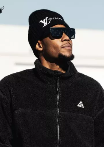 Veste Nike Black Sherpa Fleece 'Canwell Glacier Jacket portée par Brandon Miller sur le compte Instagram @hornets