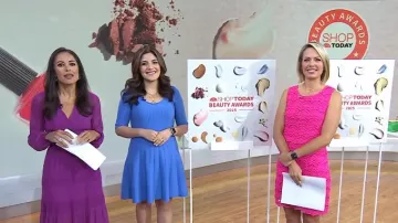 Boss Frankina Rib Sweater Dress worn by Adrianna Barrionuevo Brach as seen in Today on June 17, 2025