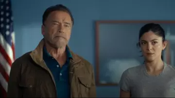 Barbour Sanderling Jacket worn by Luke Brunner (Arnold Schwarzenegger) as seen in FUBAR (S02E05)