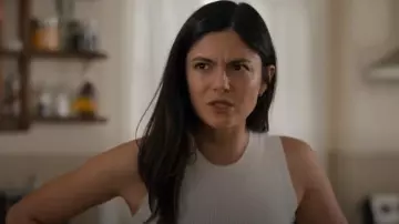 Veronica Beard Sid Tank Top worn by Emma Brunner (Monica Barbaro) as seen in FUBAR (S02E05)