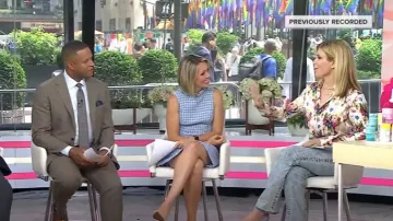 Loewe Floral Silk-Cotton Shirt worn by Jill Martin as seen in Today on June 18, 2025