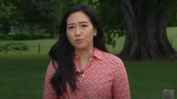 J. Crew Chemise slim-fit portée par Kathy Park comme on le voit dans Today le 18 juin 2025