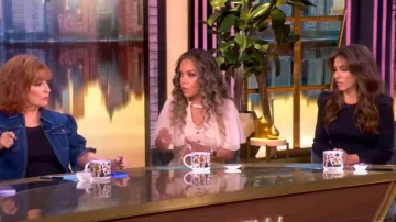 Veronica Beard Britney Rib Top porté par Alyssa Farah Griffin comme on le voit dans The View le 18 juin 2025