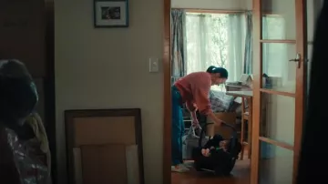 Veja Campo Leather White Orange Fluo worn by Mia Chang (Yerin Ha) as seen in The Survivors (S01E02)