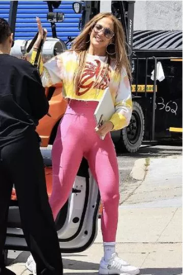 Nike x Off-White Air Presto Sneakers worn by Jennifer Lopez in Los Angeles post on June 12, 2025