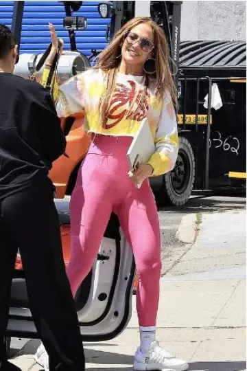 Nike x Off-White Air Presto Sneakers worn by Jennifer Lopez in Los Angeles post on June 12, 2025