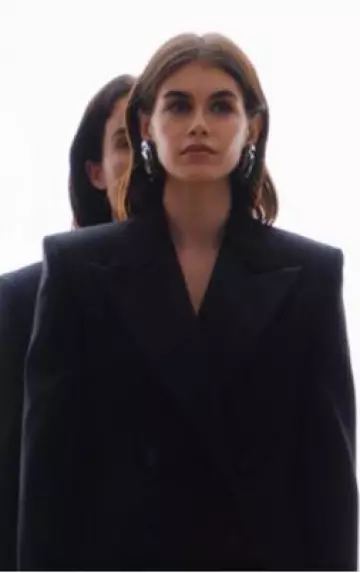Givenchy Jacket in Wool worn by Kaia Gerber at Givenchy Fall Campaign post on June 11, 2025