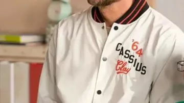 Abbott Elementary Bradley Cooper S03 Varsity Jacket worn by Bradley Cooper (Bradley Cooper) in Abbott Elementary (S03)