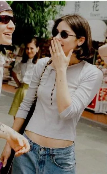 Prada Sport Laced Henley worn by Gracie Abrams on her Instagram post on June 13, 2025