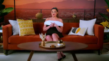 Jimmy Choo Black Crystal Strap Pointed Toe Pumps worn by Brittany Cartwright as seen in The Valley (S02E10)